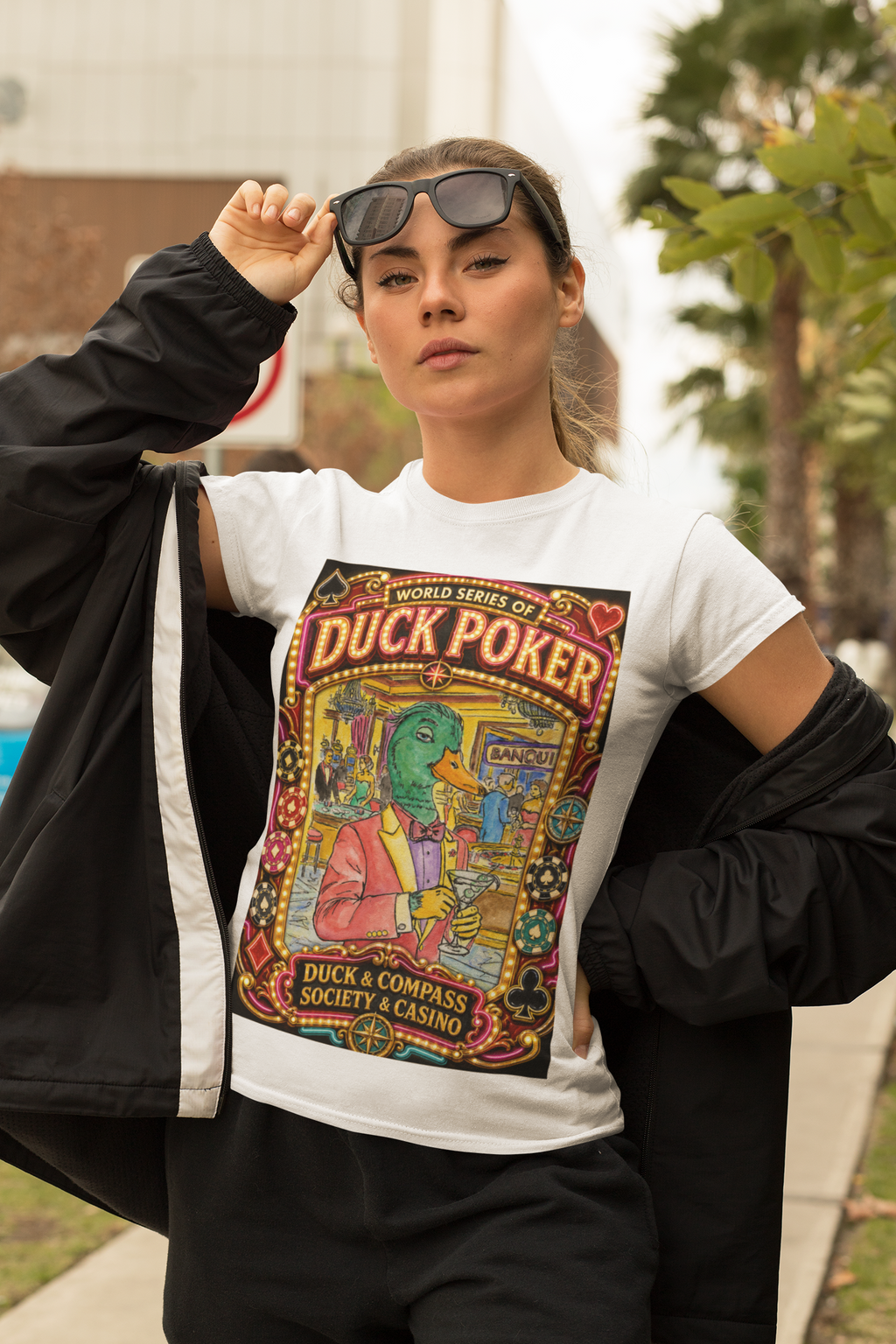 World Series of Duck Poker T-Shirt | Duck & Compass Society product image — view 2