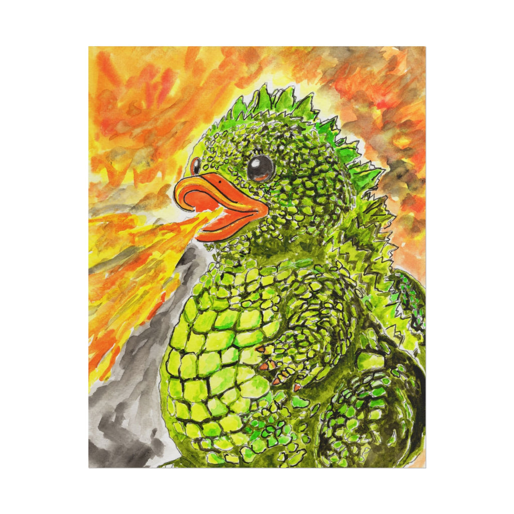 DuckZilla art print by Timothy Colomer