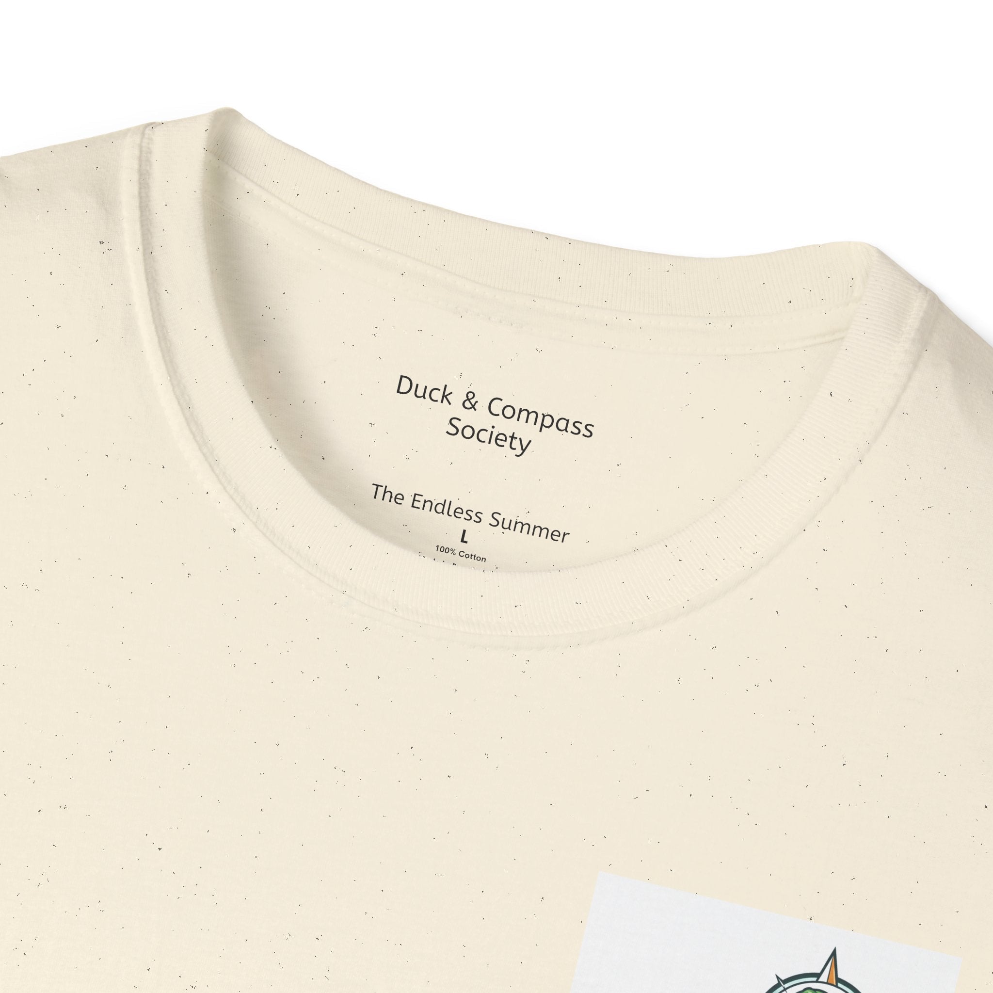 “Beach Day – Robert & Crew” Premium Tee T-Shirt hand painted duck art card, collectible mini art, travel souvenir, cruise gift idea - The Duck & Compass Society