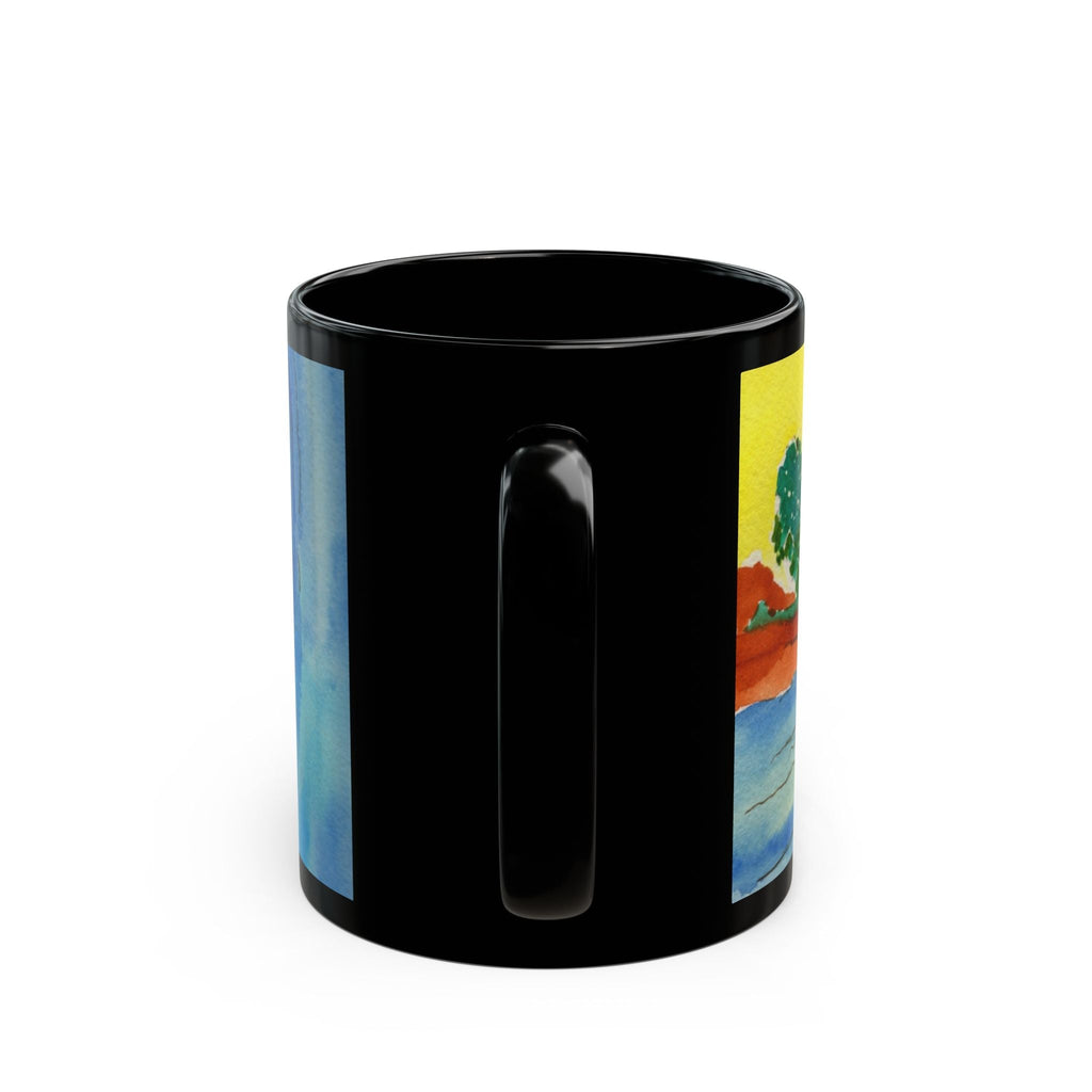 Dawn Patrol Coffee Mug Mug hand painted duck art card, collectible mini art, travel souvenir, cruise gift idea - The Duck & Compass Society