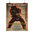 End of the Rope – Vintage EOD Action Movie Poster Print by Timothy Colomer Poster hand painted duck art card, collectible mini art, travel souvenir, cruise gift idea - The Duck & Compass Society