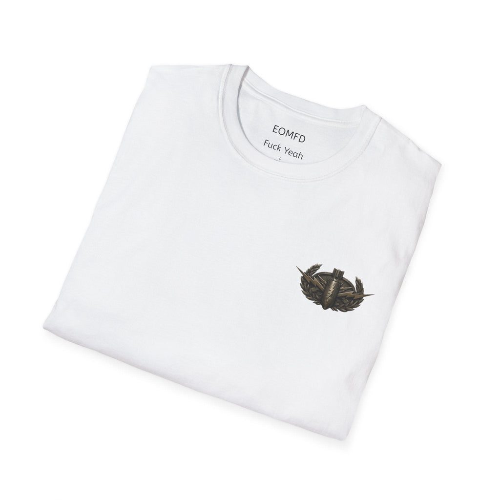 “End of the Rope” Vintage EOD Action Poster T-Shirt – Retro Bomb Squad Graphic Tee T-Shirt hand painted duck art card, collectible mini art, travel souvenir, cruise gift idea - The Duck & Compass Society