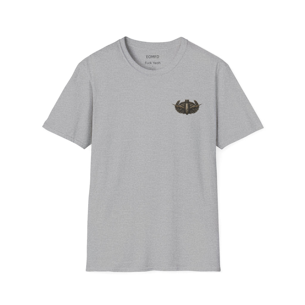 “End of the Rope” Vintage EOD Action Poster T-Shirt – Retro Bomb Squad Graphic Tee T-Shirt hand painted duck art card, collectible mini art, travel souvenir, cruise gift idea - The Duck & Compass Society