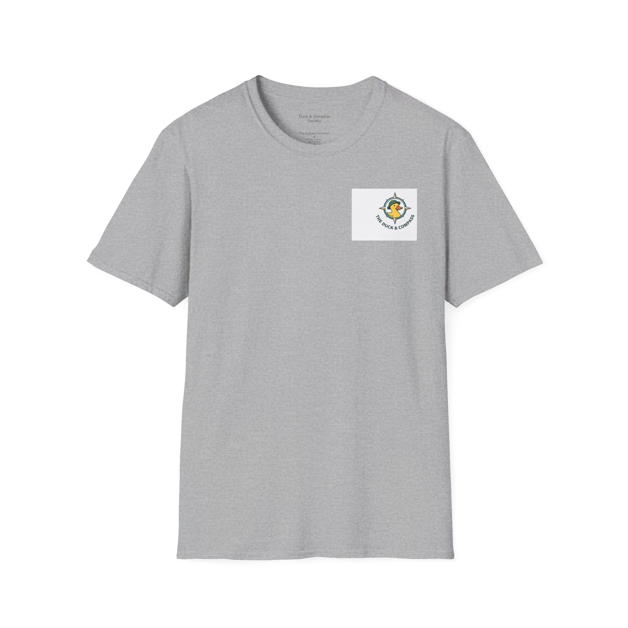 Mike Tubed - Premium Tee T-Shirt hand painted duck art card, collectible mini art, travel souvenir, cruise gift idea - The Duck & Compass Society