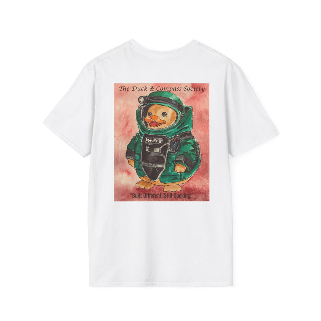 Rendered Safe Founder Edition - Premium Tee T-Shirt hand painted duck art card, collectible mini art, travel souvenir, cruise gift idea - The Duck & Compass Society
