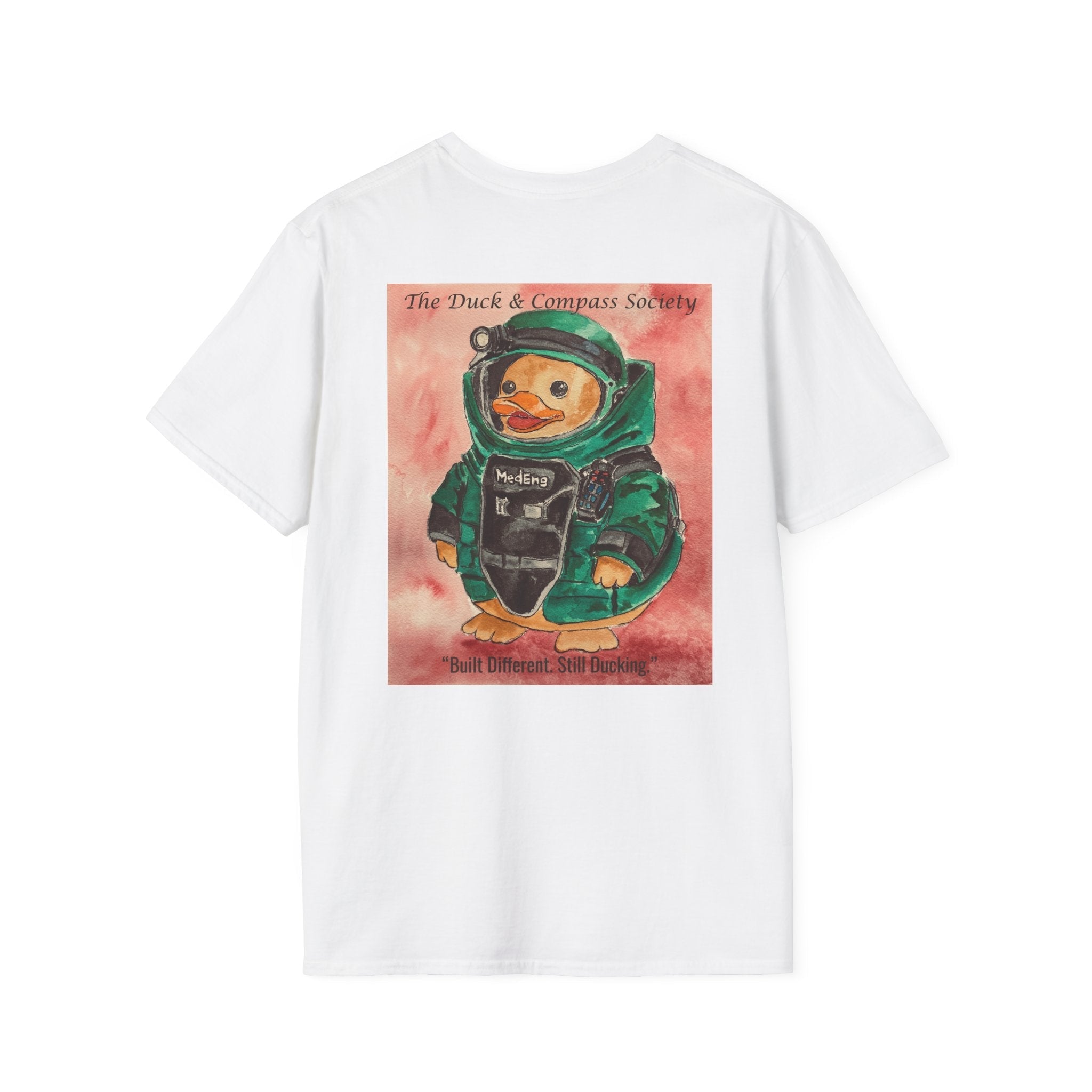 Rendered Safe Founder Edition - Premium Tee T-Shirt hand painted duck art card, collectible mini art, travel souvenir, cruise gift idea - The Duck & Compass Society
