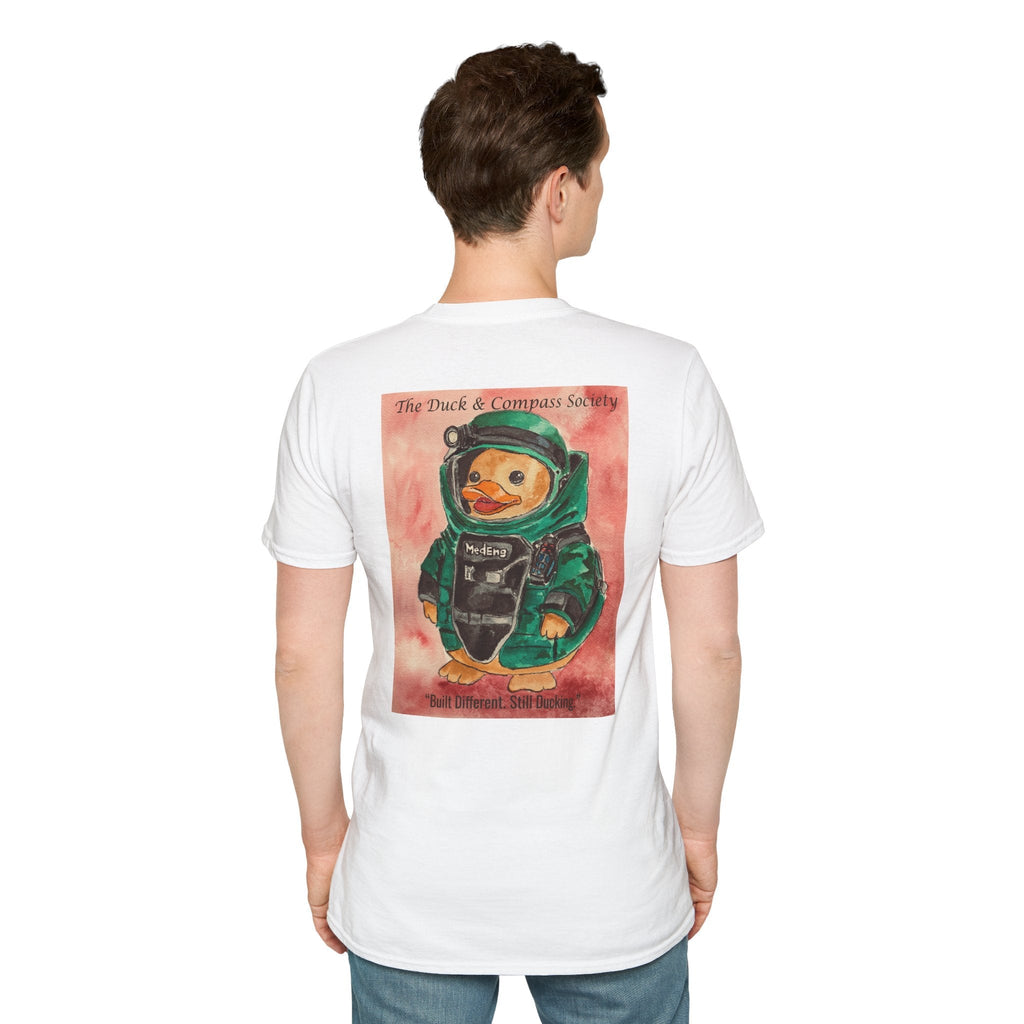 Rendered Safe Founder Edition - Premium Tee T-Shirt hand painted duck art card, collectible mini art, travel souvenir, cruise gift idea - The Duck & Compass Society