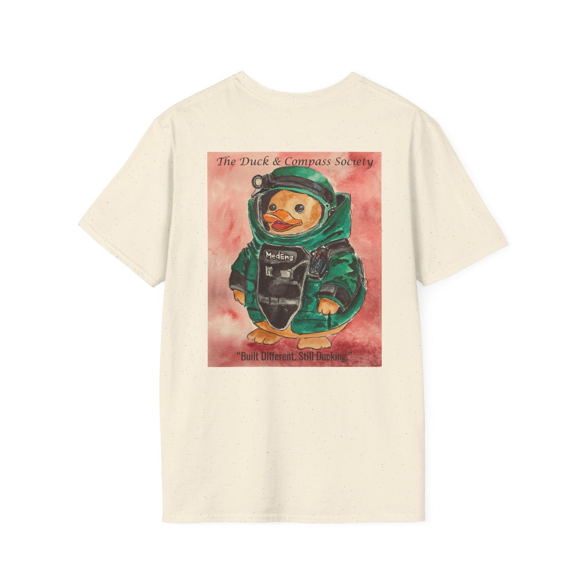 Rendered Safe Founder Edition - Premium Tee T-Shirt hand painted duck art card, collectible mini art, travel souvenir, cruise gift idea - The Duck & Compass Society