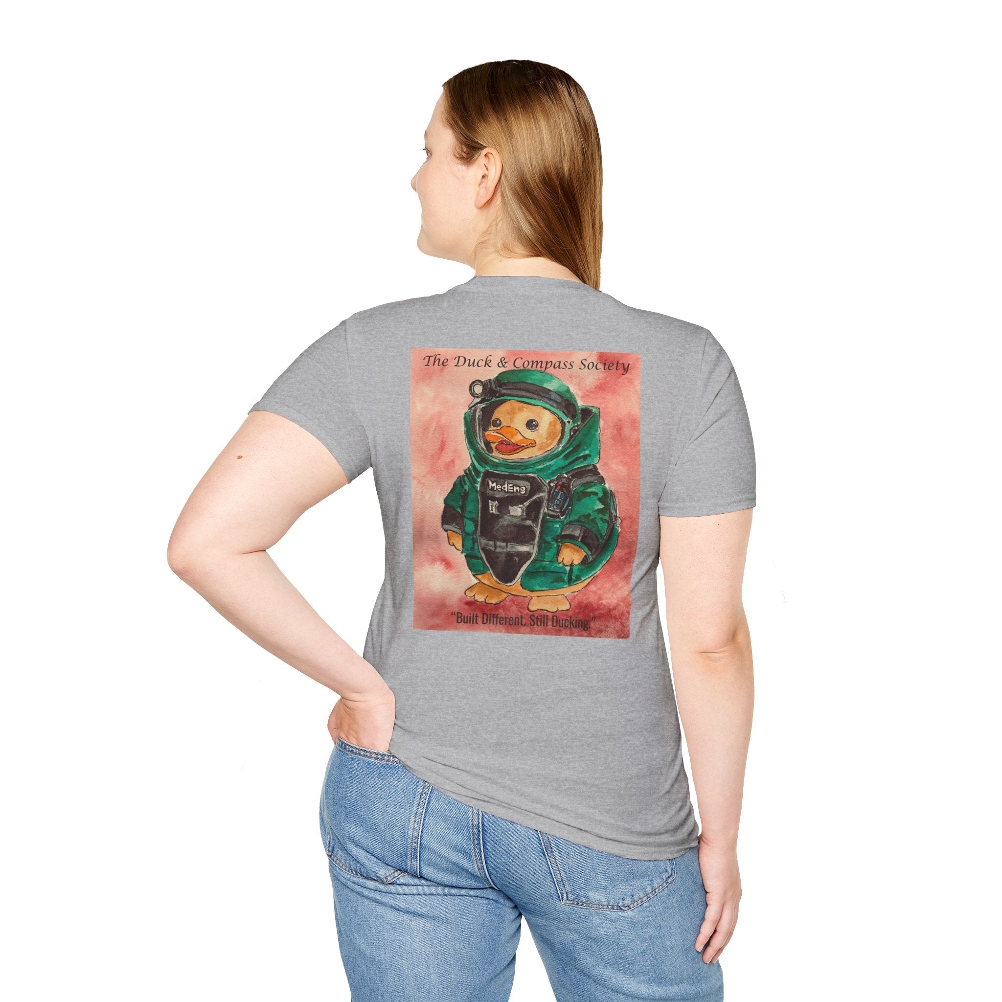 Rendered Safe Founder Edition - Premium Tee T-Shirt hand painted duck art card, collectible mini art, travel souvenir, cruise gift idea - The Duck & Compass Society