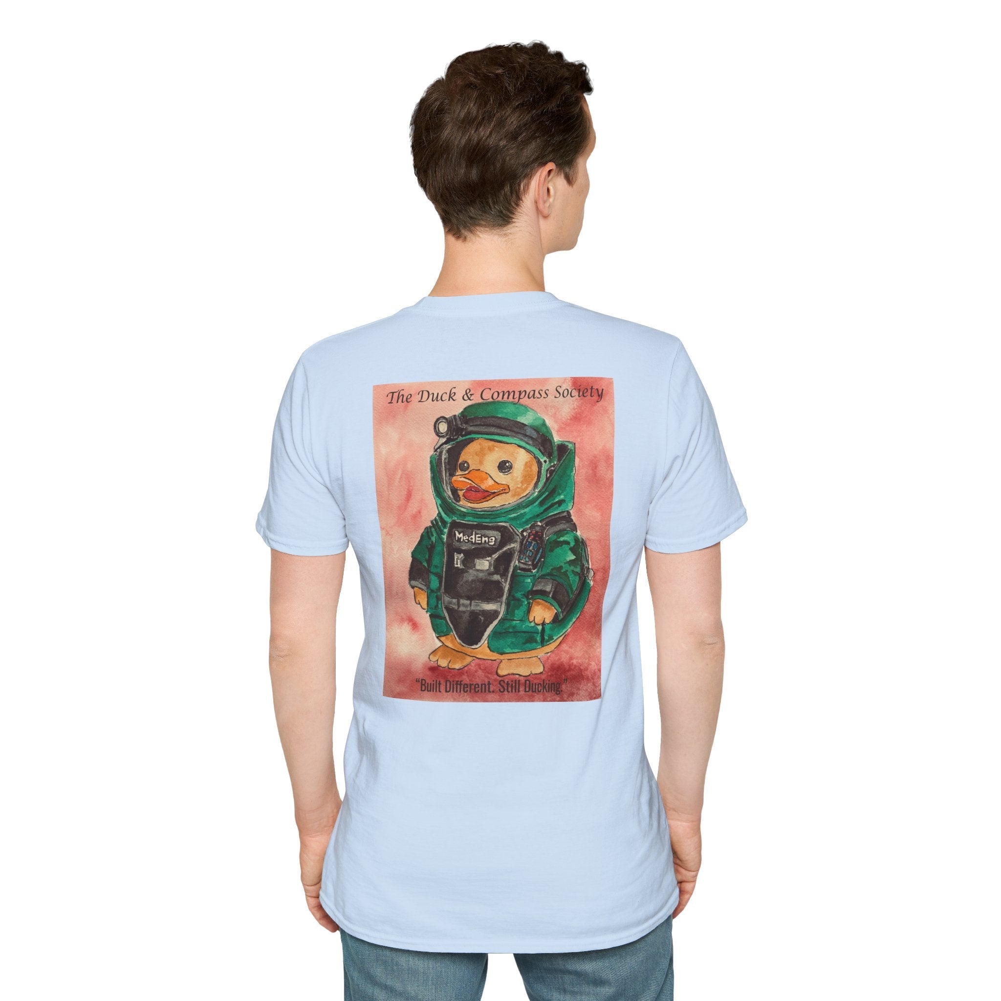 Rendered Safe Founder Edition - Premium Tee T-Shirt hand painted duck art card, collectible mini art, travel souvenir, cruise gift idea - The Duck & Compass Society