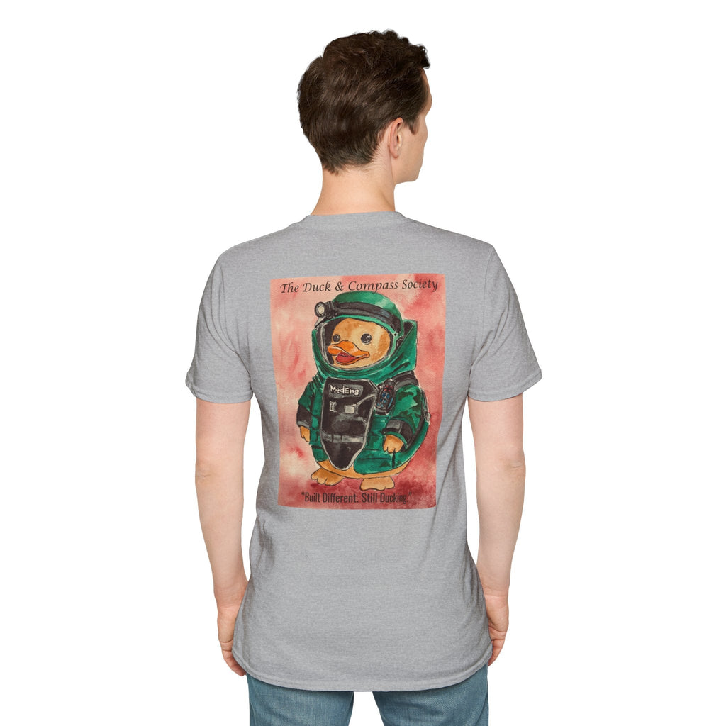 Rendered Safe Founder Edition - Premium Tee T-Shirt hand painted duck art card, collectible mini art, travel souvenir, cruise gift idea - The Duck & Compass Society
