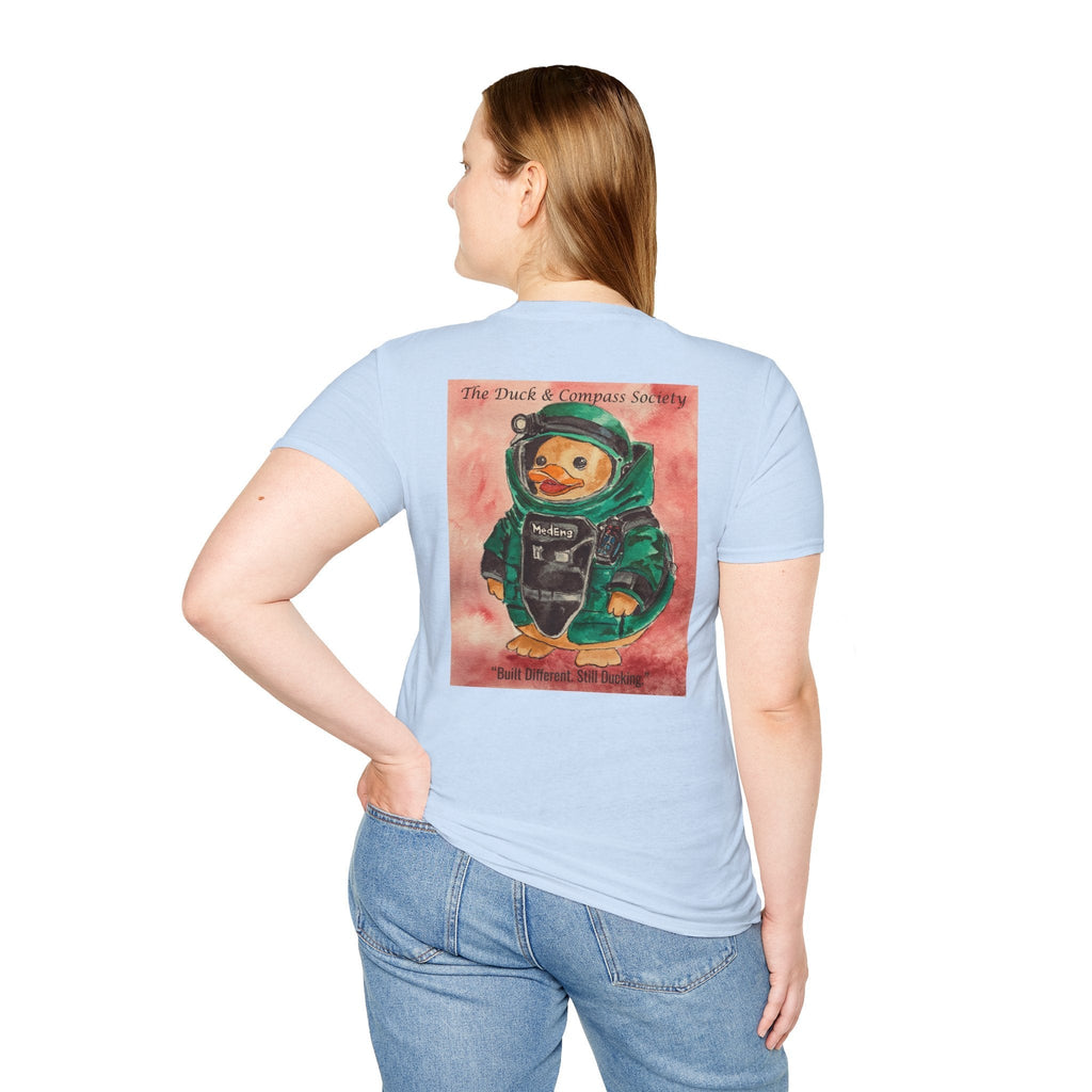 Rendered Safe Founder Edition - Premium Tee T-Shirt hand painted duck art card, collectible mini art, travel souvenir, cruise gift idea - The Duck & Compass Society