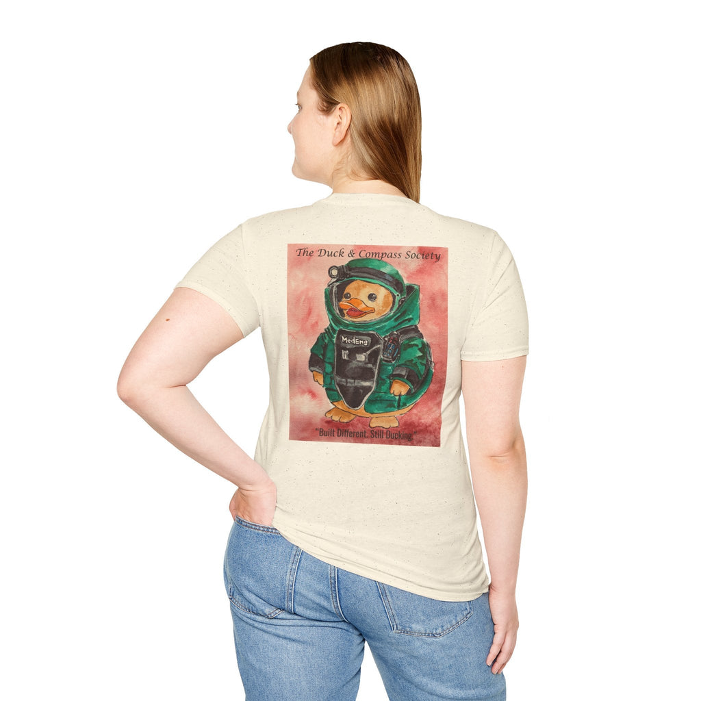 Rendered Safe Founder Edition - Premium Tee T-Shirt hand painted duck art card, collectible mini art, travel souvenir, cruise gift idea - The Duck & Compass Society