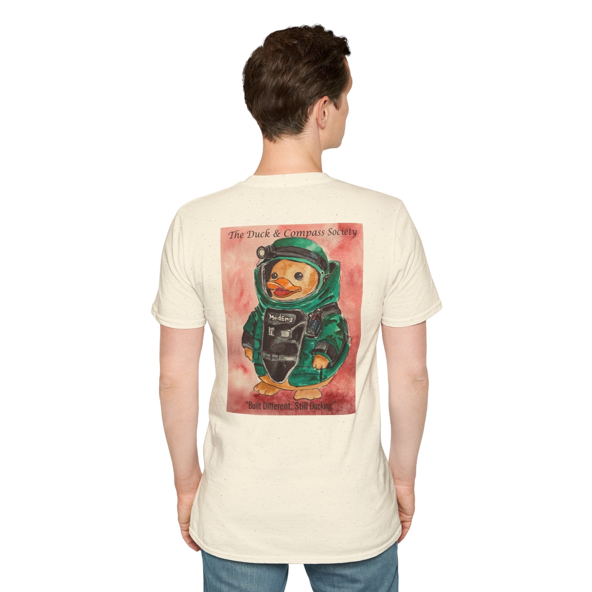 Rendered Safe Founder Edition - Premium Tee T-Shirt hand painted duck art card, collectible mini art, travel souvenir, cruise gift idea - The Duck & Compass Society