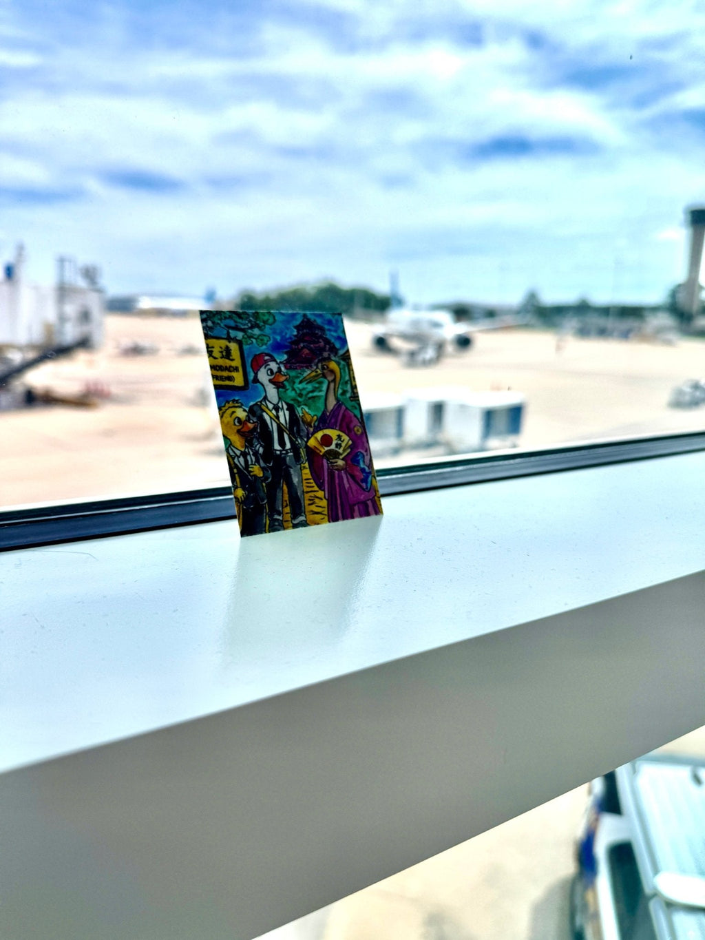Restock Your Flock + Burning Man Bundle Bundle / Collectible Card Bundle hand painted duck art card, collectible mini art, travel souvenir, cruise gift idea - The Duck & Compass Society