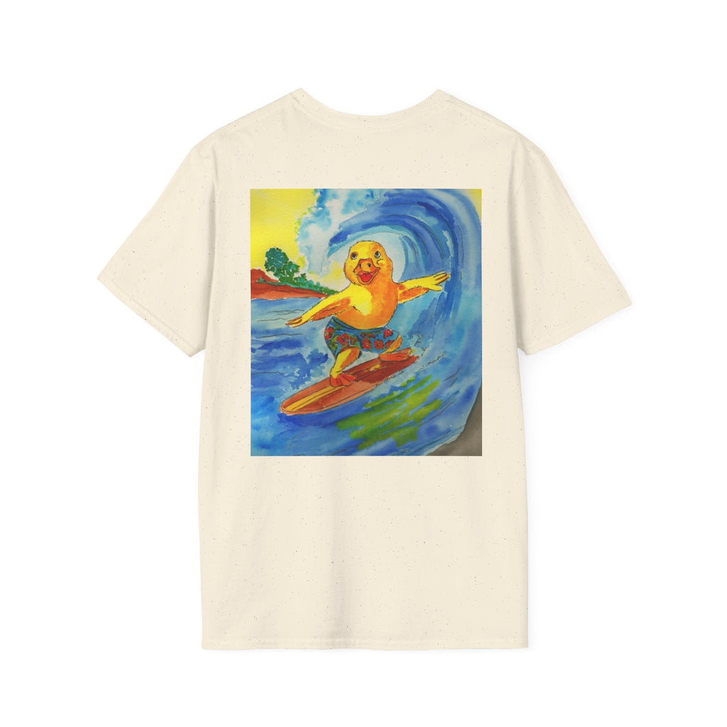 Robert Tubed - Premium Tee T-Shirt hand painted duck art card, collectible mini art, travel souvenir, cruise gift idea - The Duck & Compass Society