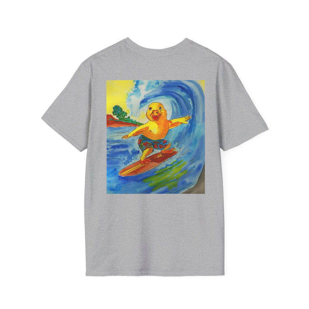 Robert Tubed - Premium Tee T-Shirt hand painted duck art card, collectible mini art, travel souvenir, cruise gift idea - The Duck & Compass Society