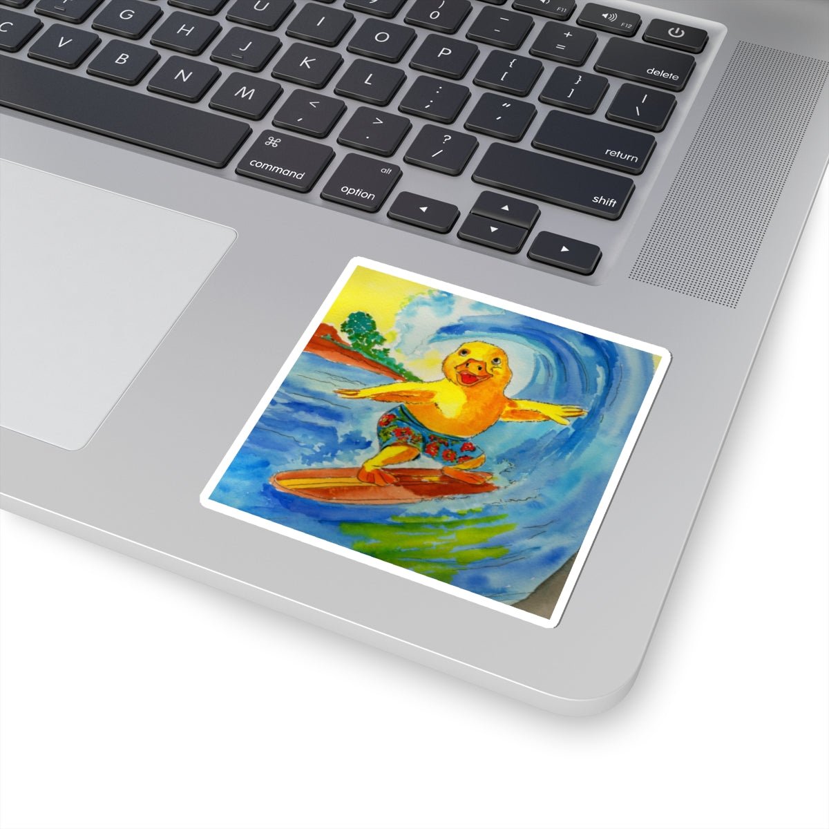 Robert Tubed Sticker Paper products hand painted duck art card, collectible mini art, travel souvenir, cruise gift idea - The Duck & Compass Society