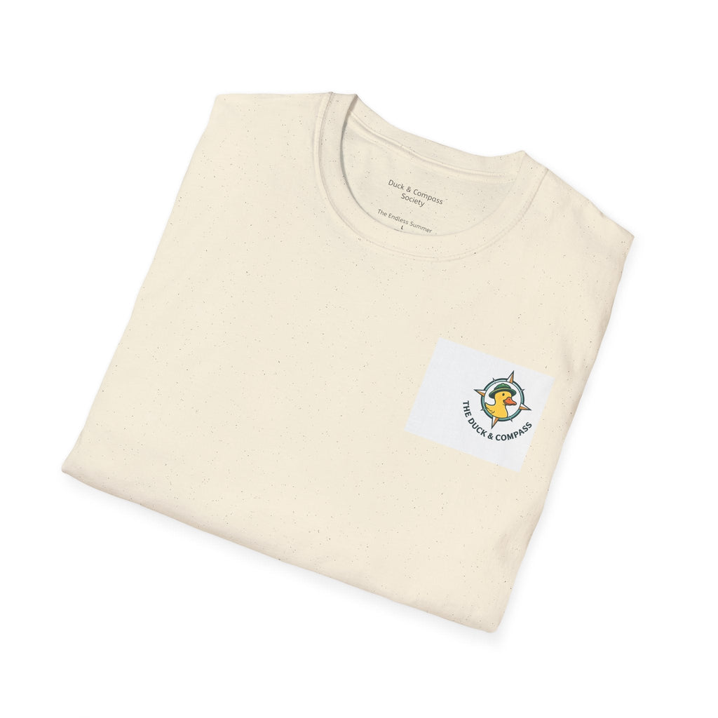 The Catch – Robert & Mike - Premium Tee T-Shirt hand painted duck art card, collectible mini art, travel souvenir, cruise gift idea - The Duck & Compass Society