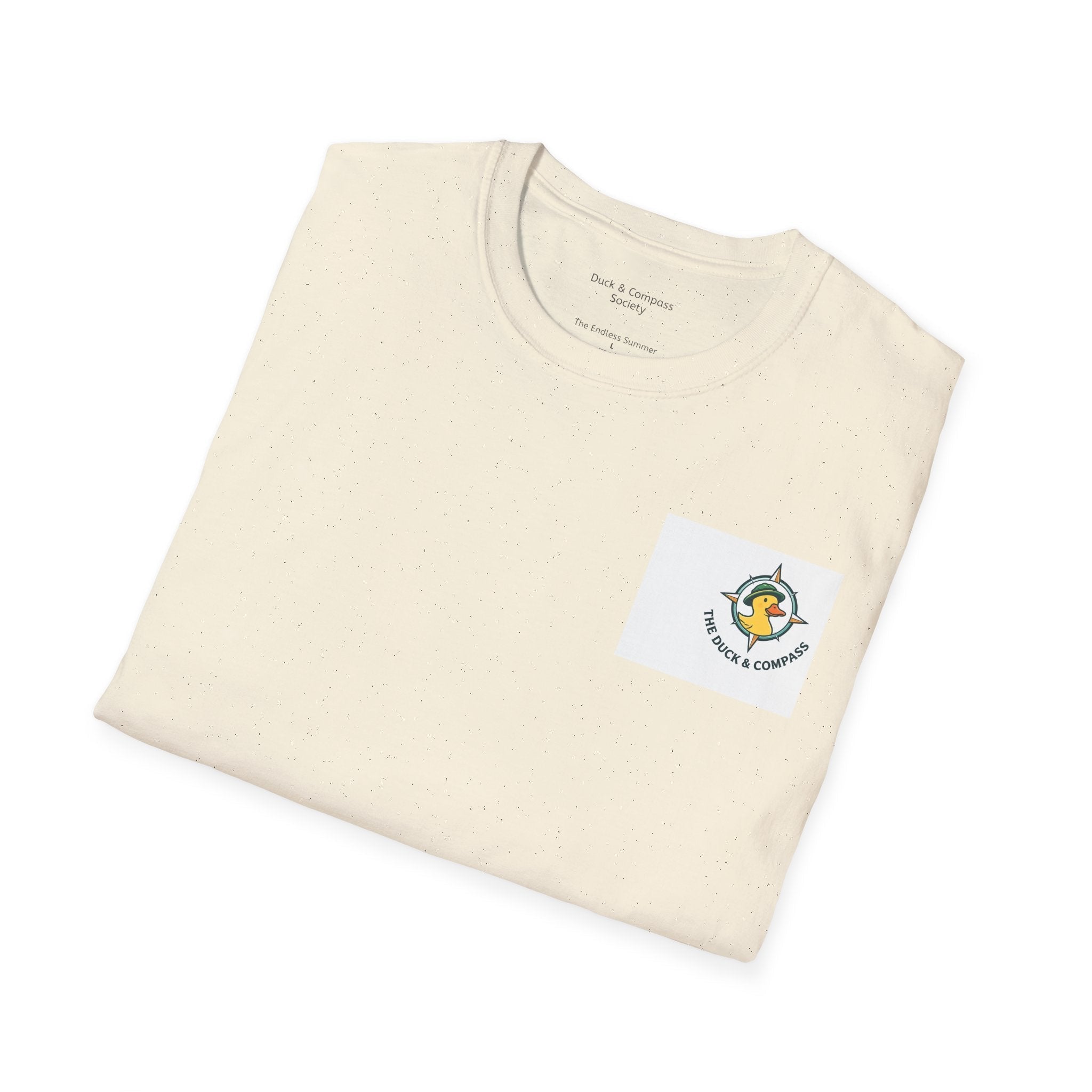 The Catch – Robert & Mike - Premium Tee T-Shirt hand painted duck art card, collectible mini art, travel souvenir, cruise gift idea - The Duck & Compass Society