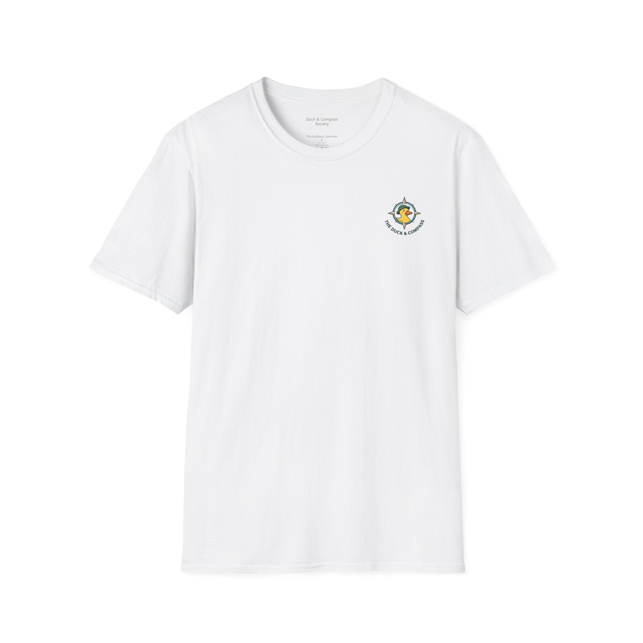 The Catch – Robert & Mike - Premium Tee T-Shirt hand painted duck art card, collectible mini art, travel souvenir, cruise gift idea - The Duck & Compass Society
