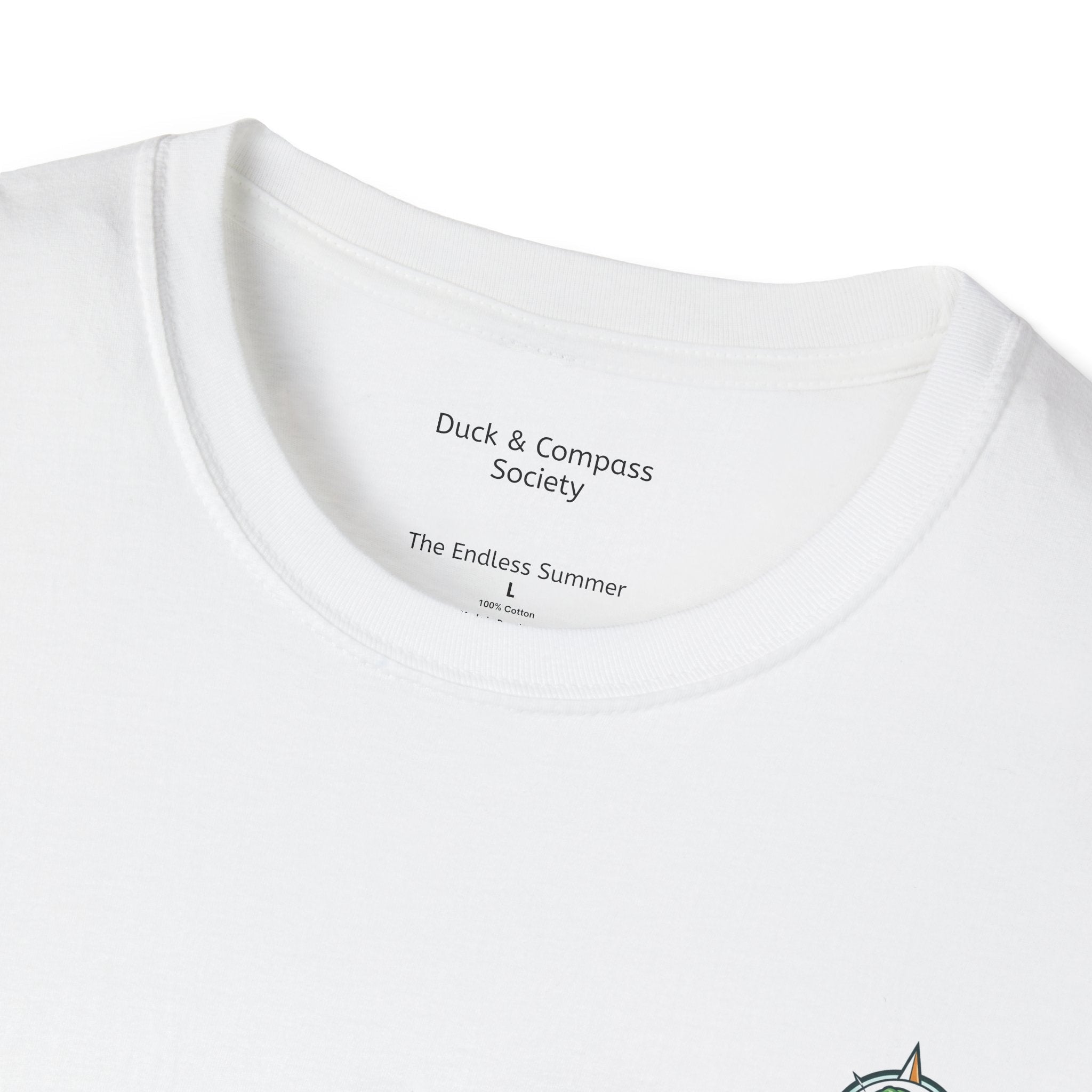 The Horizon – Premium Tee T-Shirt hand painted duck art card, collectible mini art, travel souvenir, cruise gift idea - The Duck & Compass Society