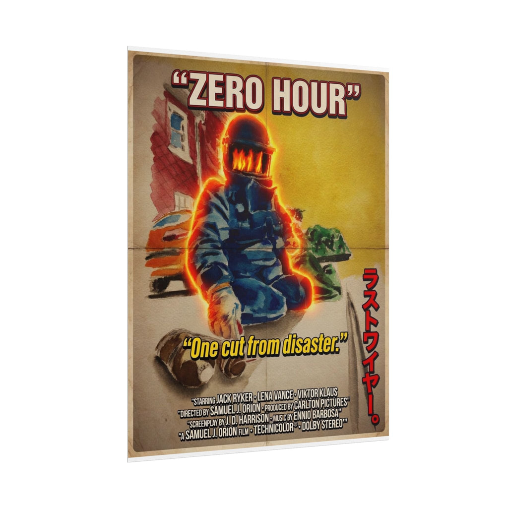 Zero Hour – Vintage Disaster Movie Poster Print by Timothy Colomer Poster hand painted duck art card, collectible mini art, travel souvenir, cruise gift idea - The Duck & Compass Society