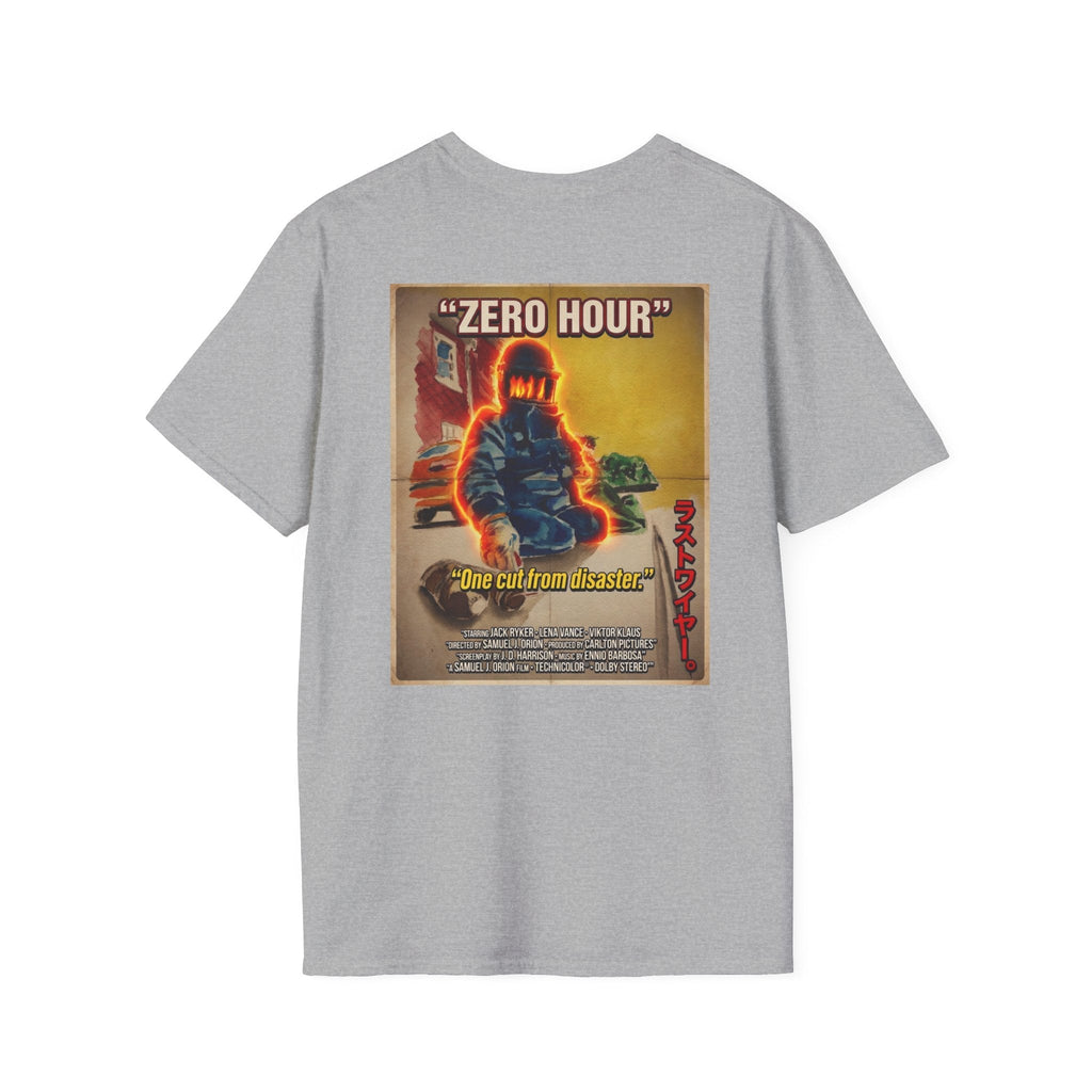“Zero Hour” Vintage EOD Movie Poster T-Shirt – Retro Bomb Squad Graphic Tee T-Shirt hand painted duck art card, collectible mini art, travel souvenir, cruise gift idea - The Duck & Compass Society