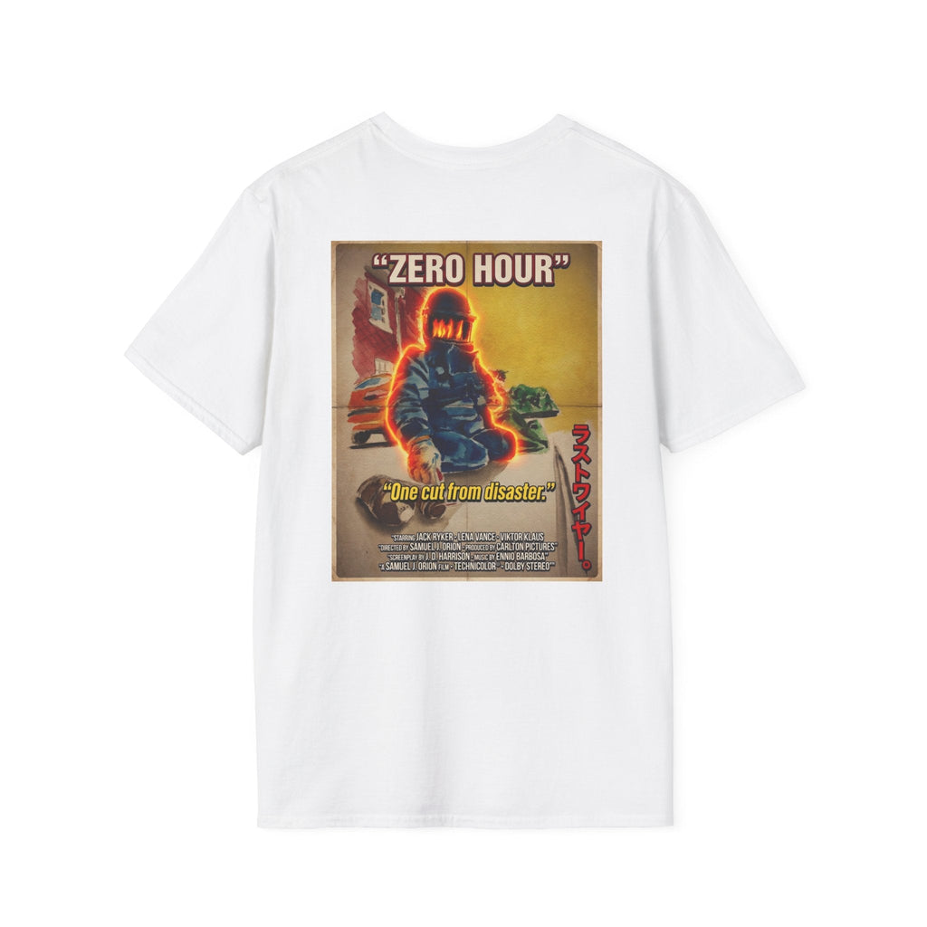 “Zero Hour” Vintage EOD Movie Poster T-Shirt – Retro Bomb Squad Graphic Tee T-Shirt hand painted duck art card, collectible mini art, travel souvenir, cruise gift idea - The Duck & Compass Society
