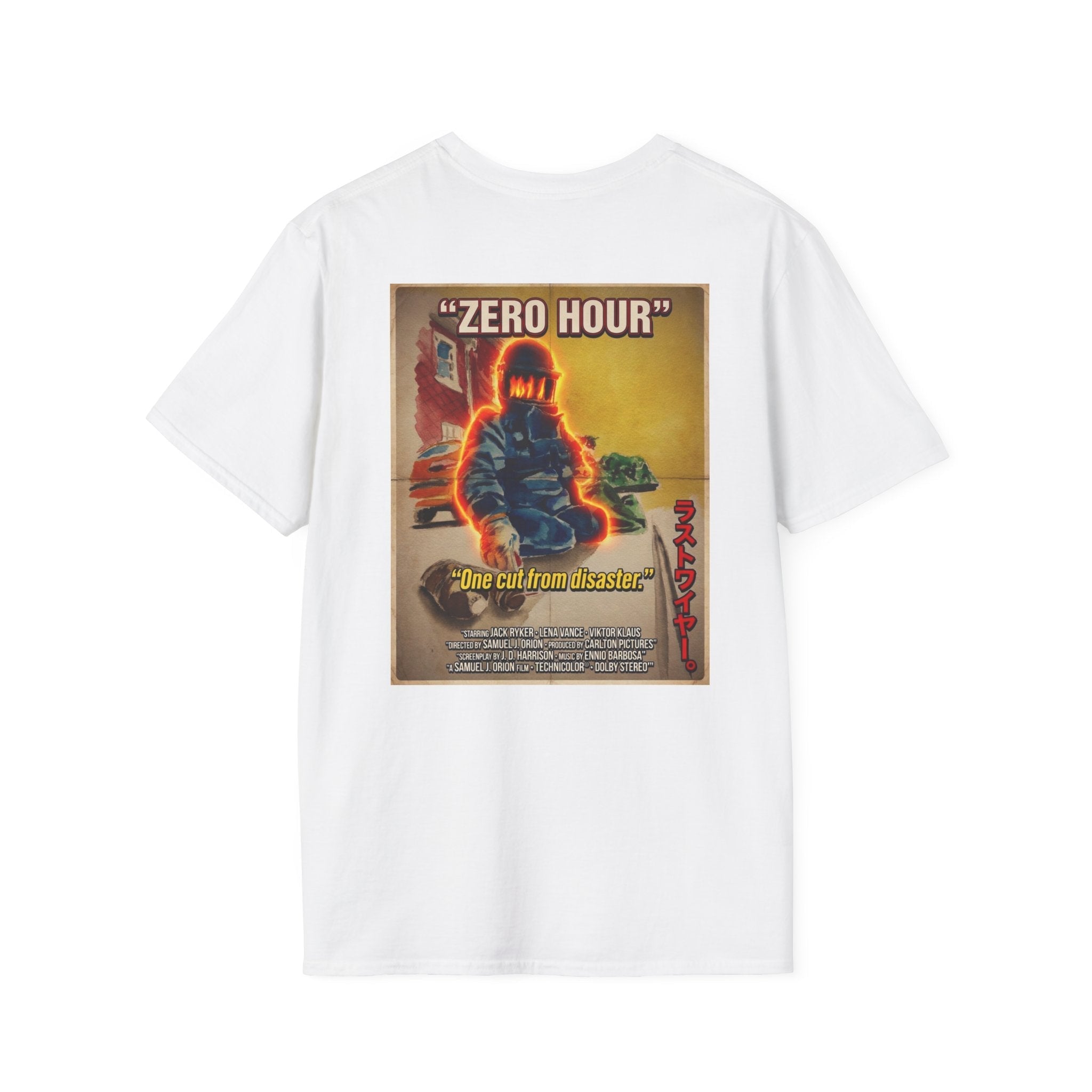 “Zero Hour” Vintage EOD Movie Poster T-Shirt – Retro Bomb Squad Graphic Tee T-Shirt hand painted duck art card, collectible mini art, travel souvenir, cruise gift idea - The Duck & Compass Society